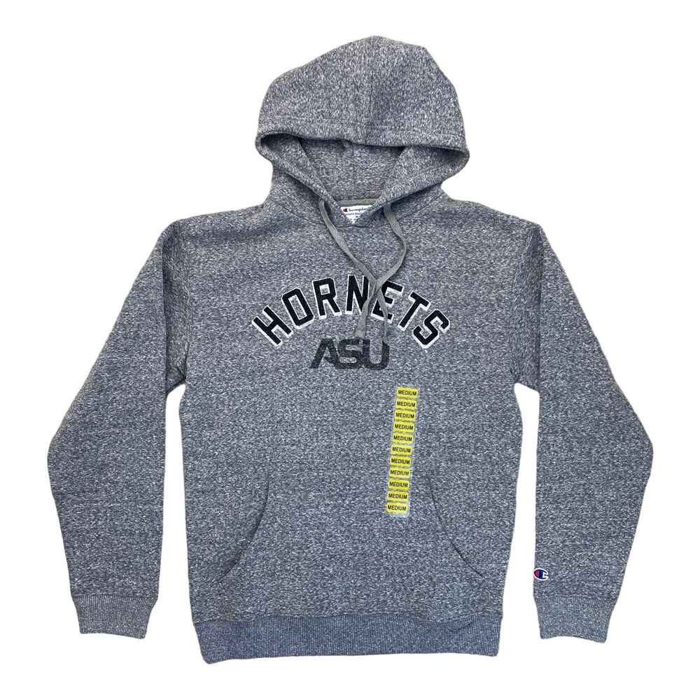 ASU Alabama State University Hornets‎ Champion Hoodie Men M Gray Arch Sweatshirt